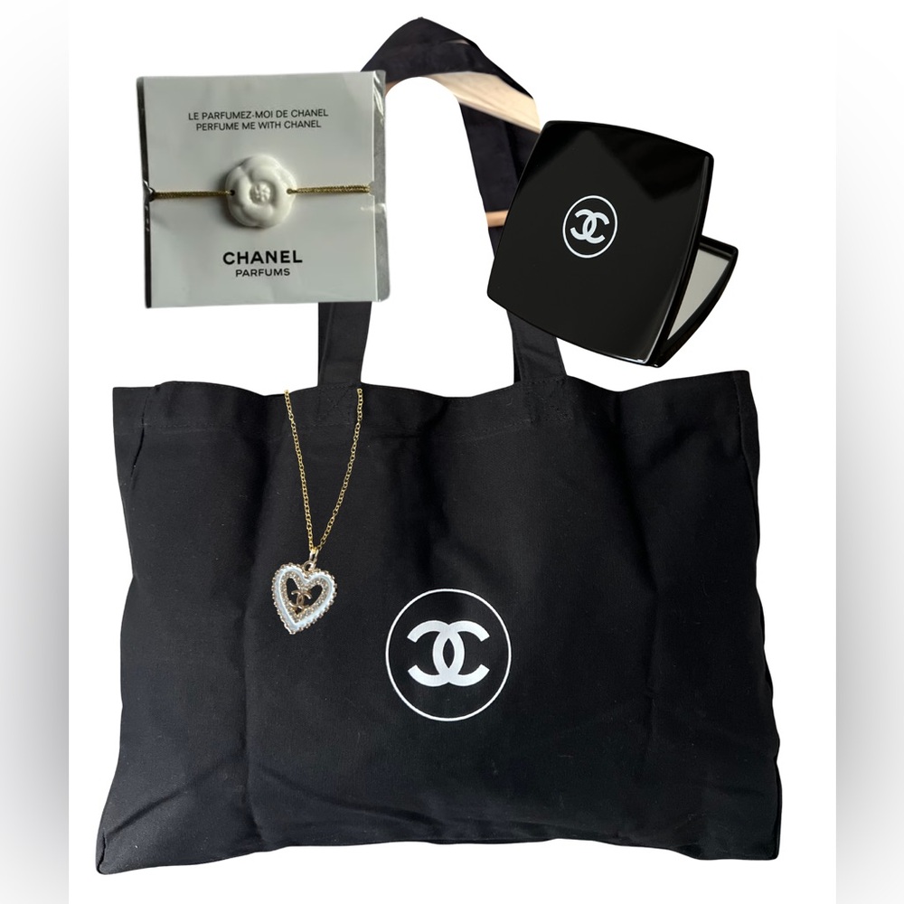 CHANEL Gift Bundle Tote, Mirror, Charm, Bracelet